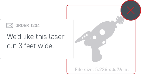 Make sure your laser cut metal design is to scale