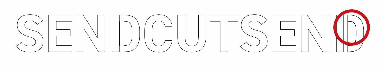 View in Outline mode to find negative space shapes