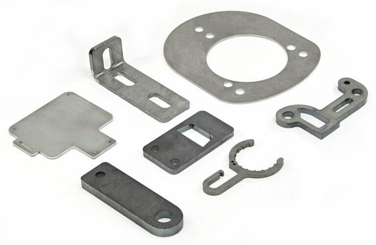 Custom laser cut mild steel parts from SendCutSend