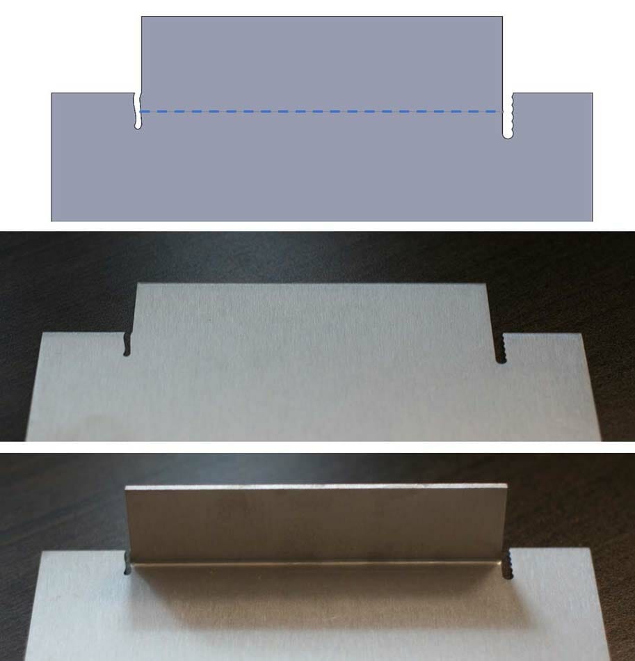 Image showing custom shaped bend reliefs