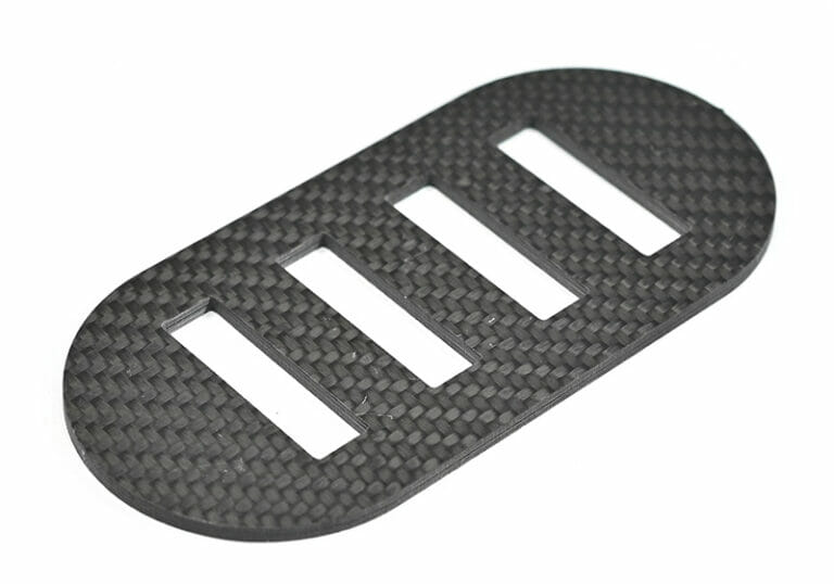 Waterjet cutting gives your custom carbon fiber parts a smooth edge