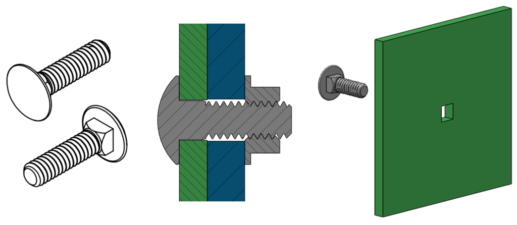 Carriage bolts
