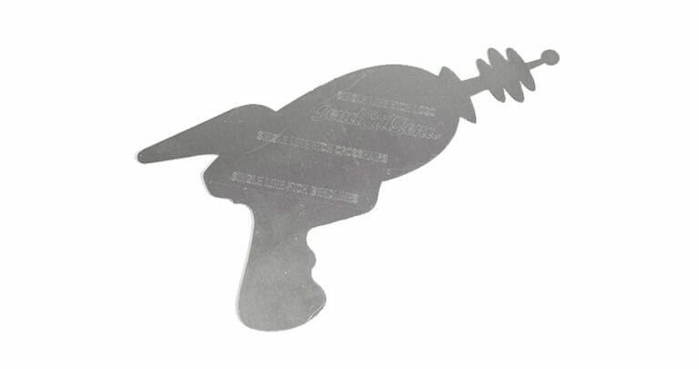 Single line etching with no kerf