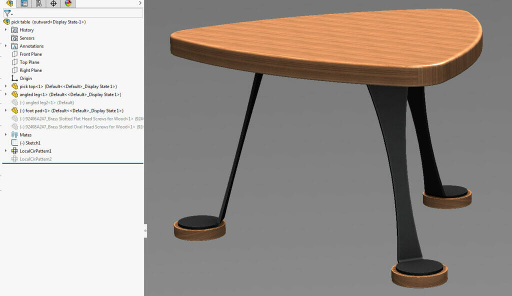 Putting together the whole assembly helps optimize countersink placement.