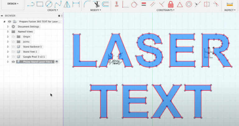 How to Prepare your Laser Cut Text in Fusion