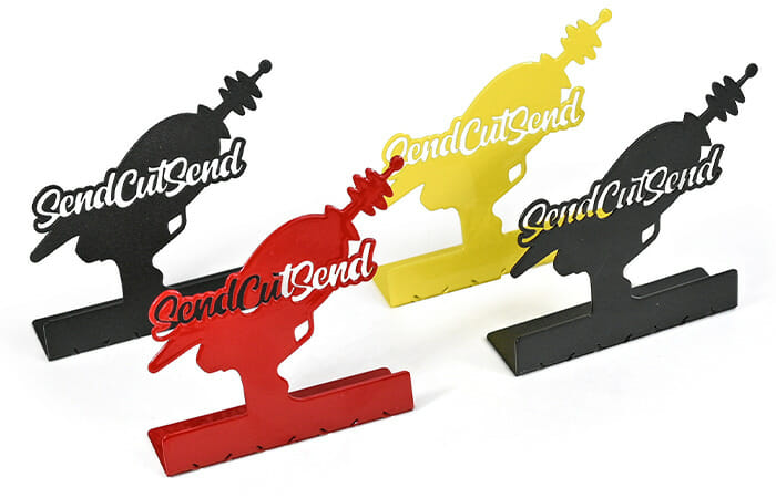 Parts with powder coating