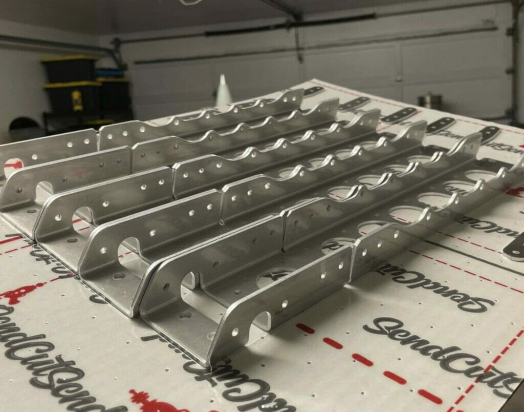 SendCutSend parts for the KegRocket