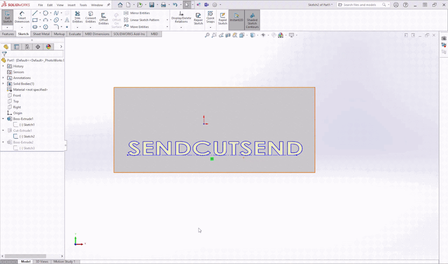 Text Label Solidworks How to Create Text in SolidWorks | SendCutSend