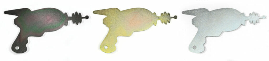 example of zinc plated parts laser cut from sendcutsend