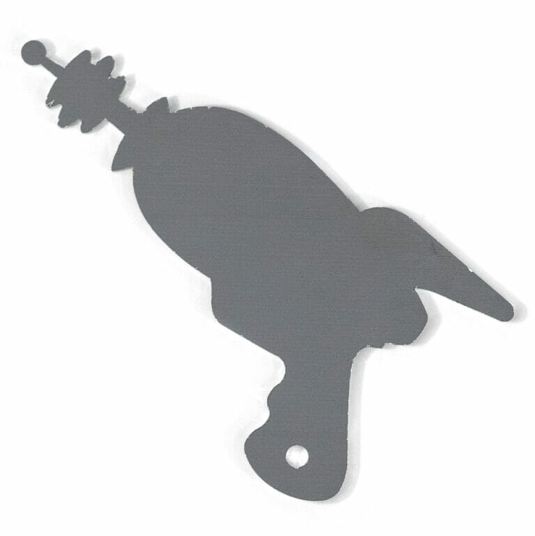 Mirrored acrylic bottom side (dull)