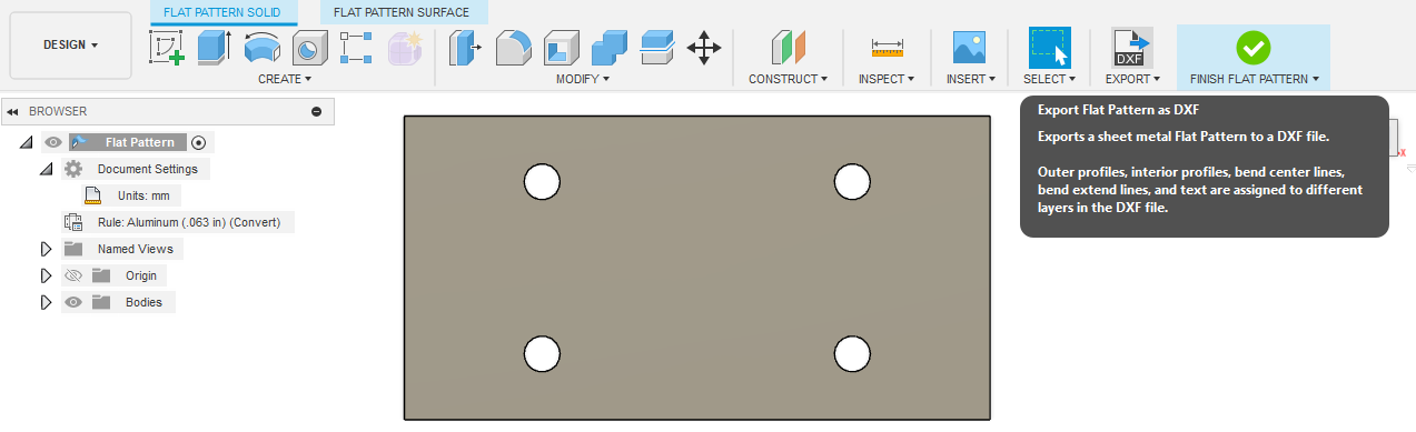 How do I export a DXF from the free version of Autodesk Fusion ...