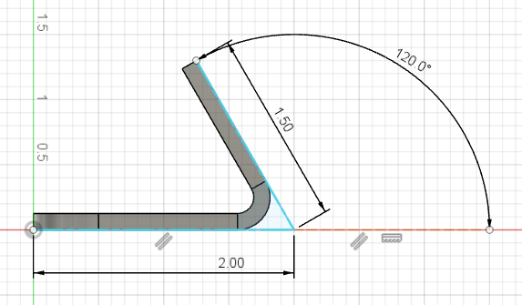 Acute Flange Apex Dimensions