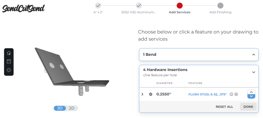 Since you dictate operation definitions during checkout, we don't need schematics or callouts to produce your parts.