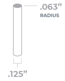 CNC router bit tooling size. We cannot offer alternate, custom bit sizes at this time. 