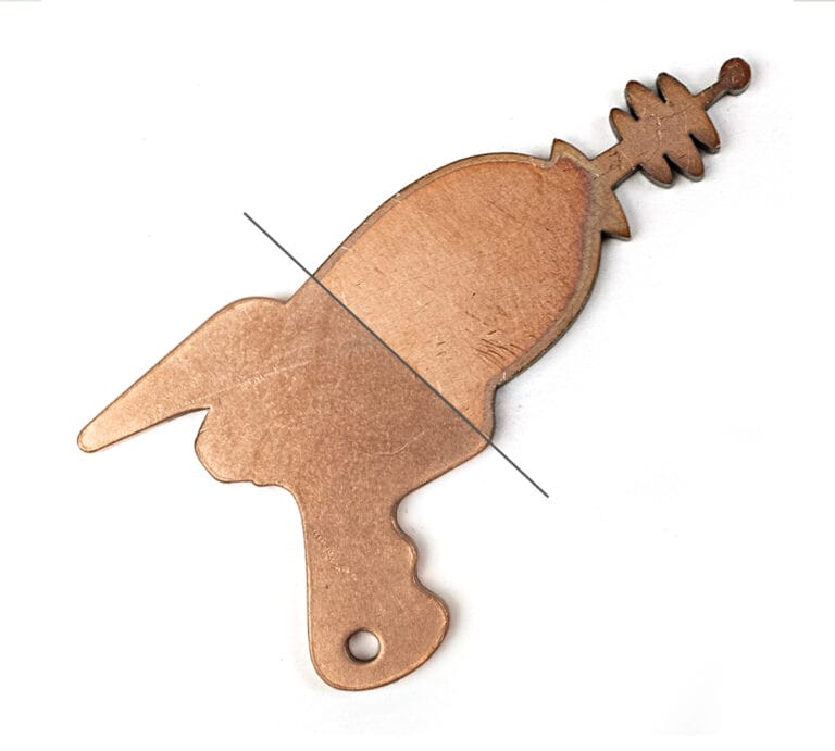 Copper: Unfinished (top) Tumbled (bottom)