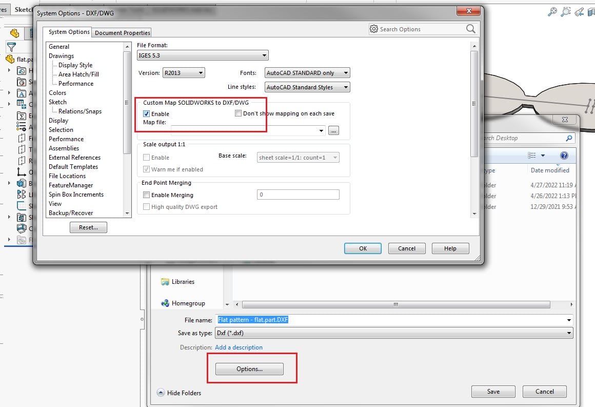 Swl Dxf Exporting a DXF from SolidWorks for Laser Cutting