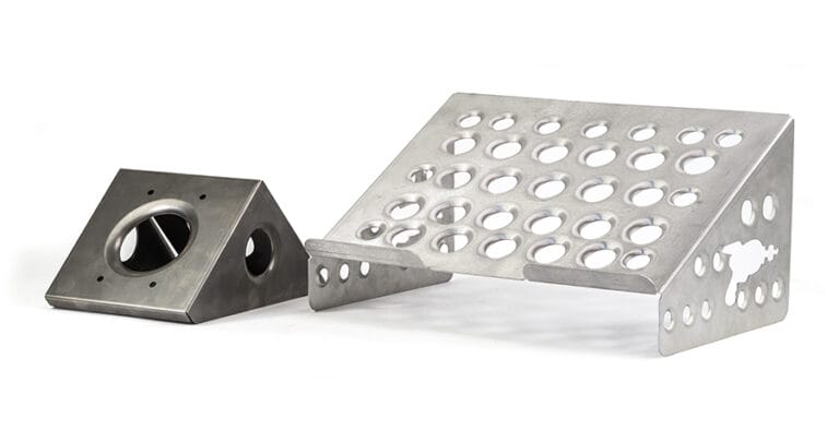 dimple formed parts made with sendcutsend