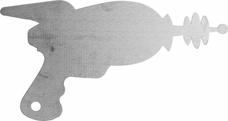 Deburred stainless steel top side