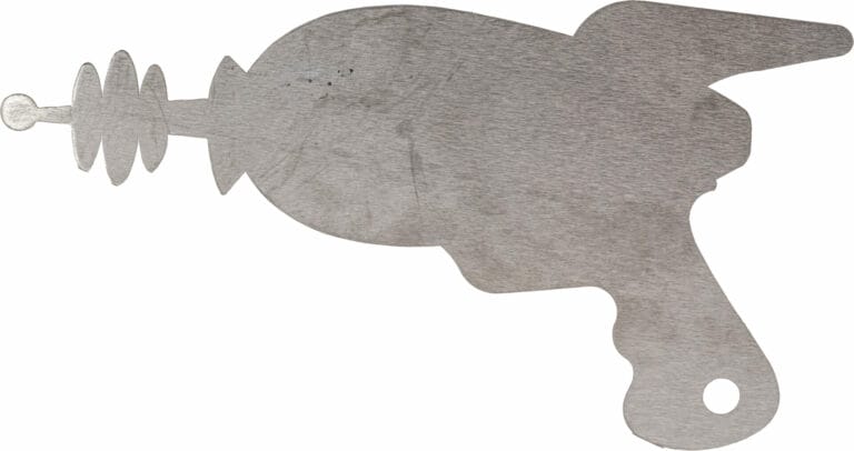 Deburred titanium bottom side