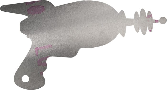 Unfinished aluminum top side