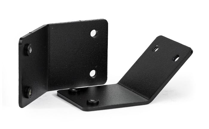 BK01 Semi Gloss textured Black powder coating sample from SendCutSend