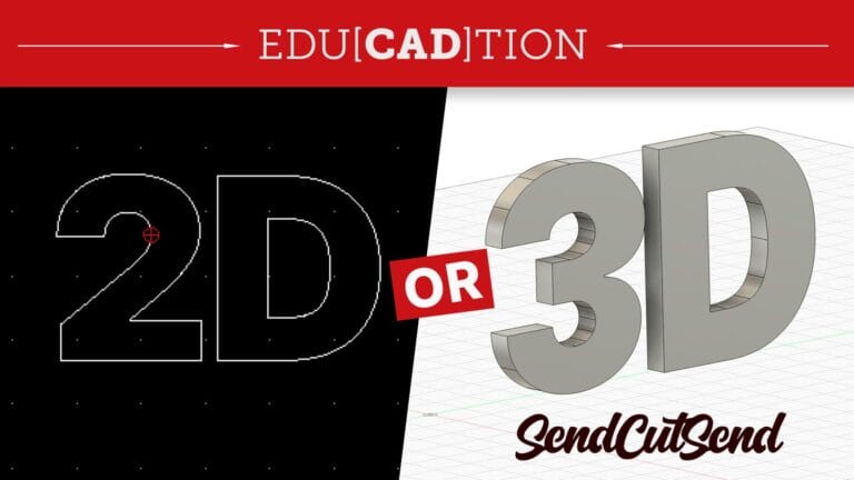 2D or 3D CAD video lesson