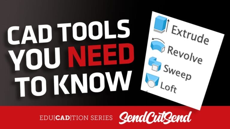 How to Use Revolve, Sweep, and Loft Tools in CAD: video lesson
