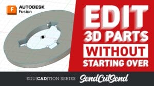 Editing 3D parts in Fusion video lesson