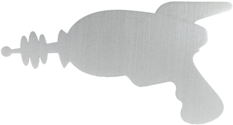 Deburred aluminum bottom side