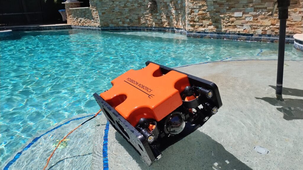 Close-up of a Poseidon Robotics ROV frame, laser-cut and CNC-machined by SendCutSend.