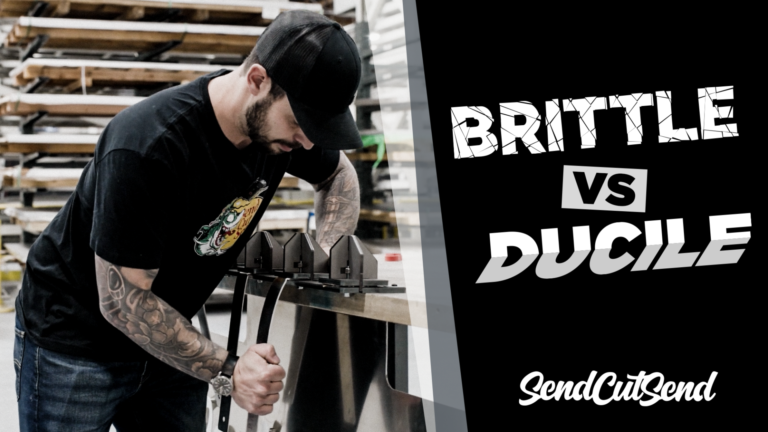 SendCutSend Bend Video Series Episode 4: Bending: Brittle vs Ducile