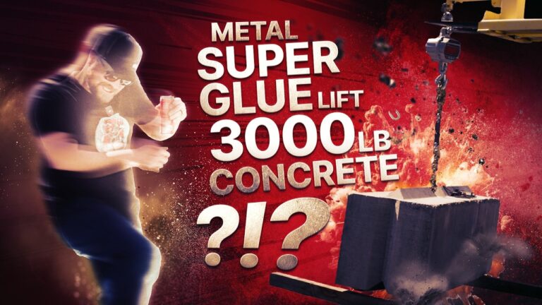 SendCutSend Cutting Corners Video Series Episode 20: Lifting a 3000 Pound Block with Super Glue