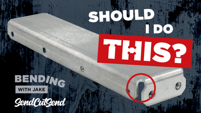 SendCutSend Bend Video Series Episode 6: Why Bend Reliefs are Critical for Bending