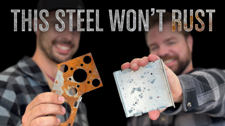 SendCutSend Cutting Corners Video Series Episode 5: Custom Rust-Free G90 Sheet Metal Parts